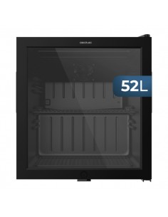 Cecotec Bolero CoolMarket BC 52 Black Nevera Minibar - Capacidad 52L - 53 Latas - Luz LED - Temperatura Regulable de 0 a