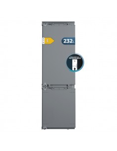 Cecotec Bolero CoolMarket Combi BI-D MC 232 GREY E Frigorifico Combi Integrable - 232L - Incluye Accesorios - Modo Vacaciones