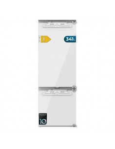 Cecotec Bolero CoolMarket Combi BI-D FLW 341 E Frigorifico Combi Integrable - Capacidad 341L - Incluye Accesorios - Compresor