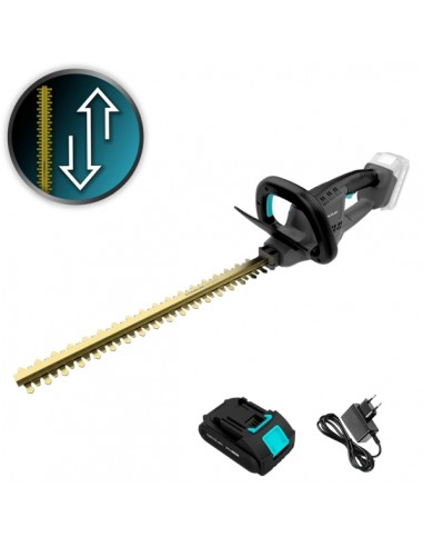 Cecotec TitaniumSword 4500 Freemove Cortasetos Inalambrico - Espada de 45cm - Bateria 21V 2.000mAh - Motor sin Escobillas -