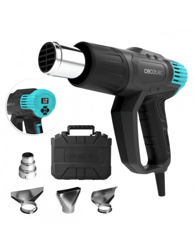 Cecotec Hell Gun 9500 Vision Pistola de Calor - 2000W - Pantalla Digital - Temperatura Regulable de 50Â C a 600Â C -