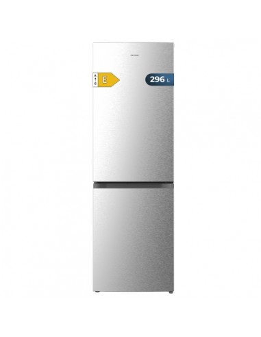 Cecotec Bolero CoolMarket Combi 296 DF Inox Frigorifico Combi - Capacidad 296L - Luz LED - Defrost - Congelacion Ultrarapida