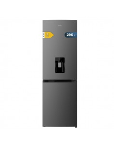 Cecotec Bolero CoolMarket Combi 296 DF WD Dark Frigorifico Combi - Capacidad 296L - Luz LED - Defrost - Dispensador de Agua -