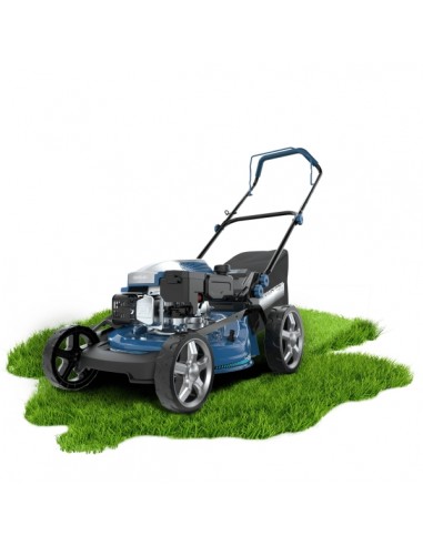 Cecotec Terrenator 3200.46 Total Z Cortacesped de Gasolina - Deposito 0.8L - Ancho de Corte 46cm - Motor de 144cc - Tanque de