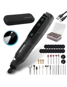 Cecotec Multihand One Detail Multiherramienta Rotativa Inalambrica - Bateria de 3.7V - Velocidad Ajustable hasta 18000rpm -