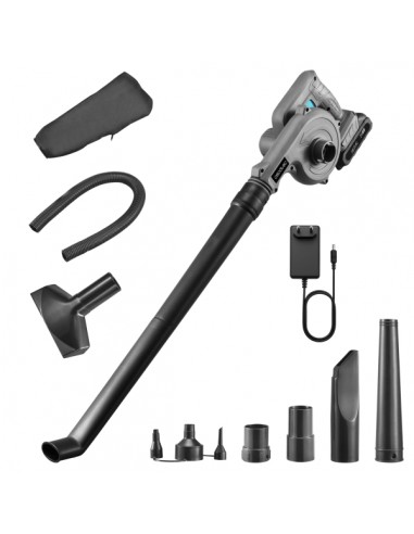 Cecotec AirForce 2120 FreeMove Soplador de Hojas Inalambrico - Bateria 21V 2Ah - Incluye Accesorios - Multifuncion -