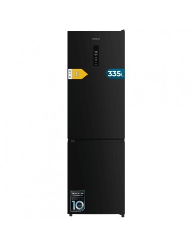 Cecotec Bolero CoolMarket Combi 335 Black E Frigorifico Combi - 335L - Luz LED - Compresor Inverter - Congelacion Ultrarapida
