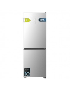 Cecotec Bolero CoolMarket Combi 409 Inox C Frigorifico Combi - Capacidad 409L - Compresor Inverter - Congelacion Ultrarapida
