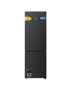 Cecotec Bolero CoolMarket Combi 456 Dark E Frigorifico Combi - Capacidad 456L - Compresor Inverter - Congelacion Ultrarapida