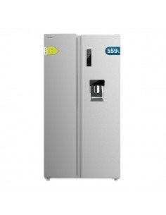 Cecotec Bolero CoolMarket SBS 559 Inox C Frigorifico Americano - Capacidad 559L - Nofrost - Dispensador de Agua - Luz LED -