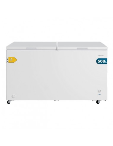 Cecotec Bolero CoolMarket Chest Duo 508M White E Congelador Horizontal Convertible - Capacidad 508L - Temperatura Regulable -