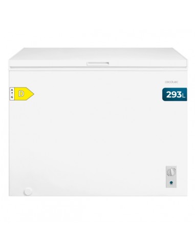 Cecotec Bolero CoolMarket Chest 293M White D Congelador Horizontal Convertible - Capacidad 293L - Cesta con Asas -