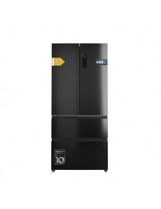 Cecotec Bolero CoolMarket F2D 458 SBI Dark E Frigorifico Puerta Francesa de 4 Puertas - Capacidad 458L - Silencioso 37dB -