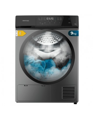 Cecotec Bolero DressCode Dry 9400 Steel Secadora con Bomba de Calor de 9kg - 15 Programas - Tambor Bidireccional de Acero