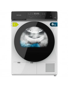 Cecotec Bolero DressCode Dry 8400 Inverter Secadora con Bomba de Calor de 8kg - 15 Programas - Tambor de Acero Inoxidable -