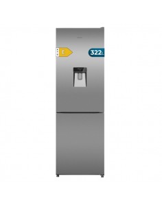 Cecotec Bolero CoolMarket Combi 322i WD Inox E Frigorifico Combi - Deposito de 322L - Luz LED - Total Nofrost - Acero
