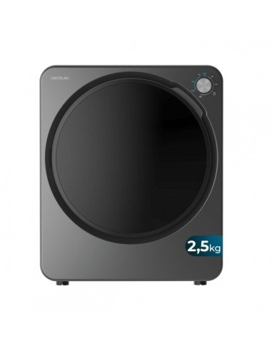 Cecotec Bolero DressCode Dry 3150V Dark Mini Secadora de Evacuacion 2.5kg - 950W - 6 Programas - Color Gris