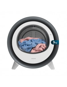 Cecotec Bolero DressCode Dry 3500V Silver Mini Secadora de Evacuacion 3kg - Temperatura Regulable - 8 Programas - Luz