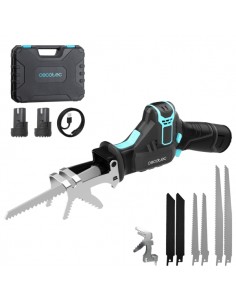 Cecotec Sierra de Sable LongFlex 1200 Home and Garden Sierra de Sable Inalambrica - 550W - 2 Baterias de 12V - Incluye