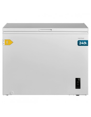 Cecotec Bolero CoolMarket Chest 249P White E Congelador Horizontal Convertible - Capacidad 249L - Cesta con Asas -