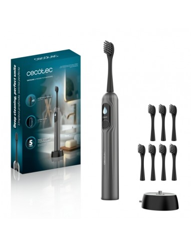 Cecotec ToothCare UltraSonic PlatiniumSwing Cepillo de Dientes Sonico - Velocidad 50.000rpm - 5 Modos - Carga Inalambrica -