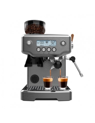 Cecotec Power Espresso 20 Barista Steel and Grind Cafetera Expresso - 2200W - Presion 20Bar - Deposito de 2.1L - Incluye