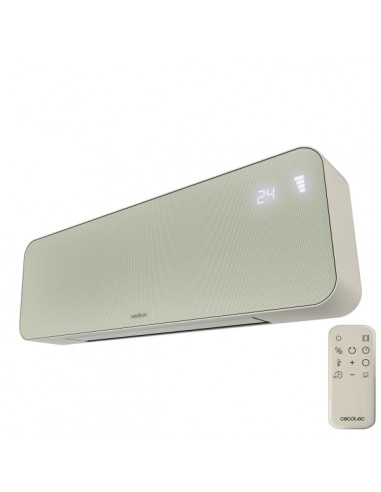 Cecotec ReadyWarm 3000 Textile Calefactor de Pared - 2000W - Pantalla LED - Incluye Accesorios - Temporizador - Apagado