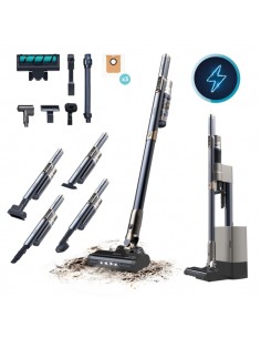 Cecotec Scoba 3000 Station Aspirador de Escoba Vertical con Base de Autovaciado - 210W - Autonomia 40min - Succion 20kPa -