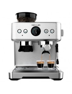 Cecotec Power Espresso 20 Barista Maestro Cafetera Expresso - 2250W - Capacidad 250g - Presion 20Bar - Molinillo Integrado -