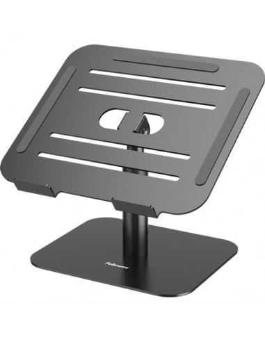 Fellowes Alumia Elevador para Portatil de Sobremesa hasta 15" - Ajustes de Altura entre15 y 30cm - Plataforma con Inclinacion