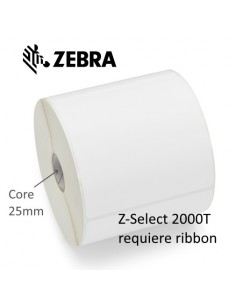 Zebra Z-Select 2000T Pack de 12 Rollos de Etiquetas Transferencia Termica Originales 57x51 mm - 1.370 Unidades por Rollo -