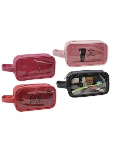 Lagart Make Up Neceser con Ventana Transparente - Asa de Transporte - Fabricado en PVC - Medidas 22x18x8cm - DiseÃ±os