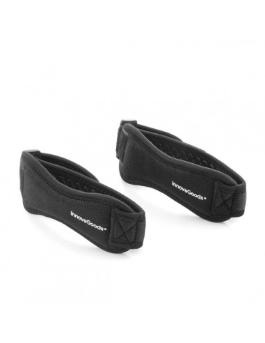 Innovagoods Forcnee Banda de Sujecion para Rotula - Soporte Deportivo - Ajustable con Velcro - Antideslizante - Incluye 2