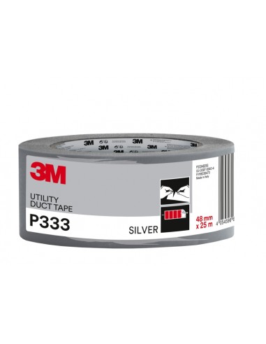 3M Cinta Adhesiva Americana - 48mm x 25m - Color Plata