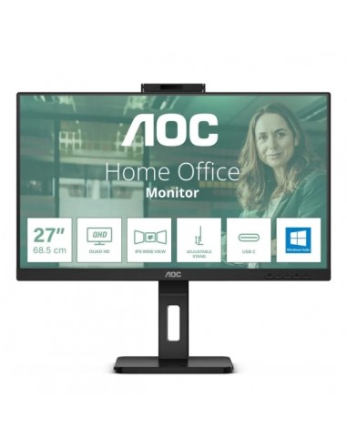 AOC 24P3QW Monitor 23.8" WLED IPS FullHD 120Hz - Respuesta 4ms - Ajustable en Altura-Giratorio e Inclinable-- Altavoces 10W