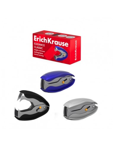 Erichkrause Elegance Classic Quitagrapas con Cierre de Seguridad - Plastico Resistente a Golpes - Mecanismo de Acero