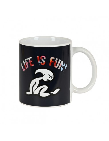 Safta el NiÃ±o Life Is Fun Taza Ceramica de 350ml - 80x95mm - Color Blanco