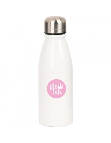 Safta Glowlab Amazing Botella Metalica de 500ml - 60x240mm - Color Blanco