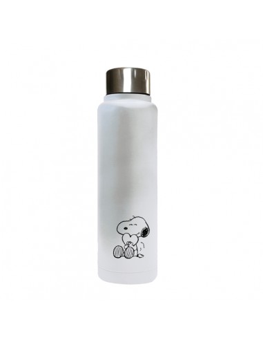 Safta Snoopy Love Botella Termo de 500ml - Acero Inoxidable - 70x225mm - Color Blanco
