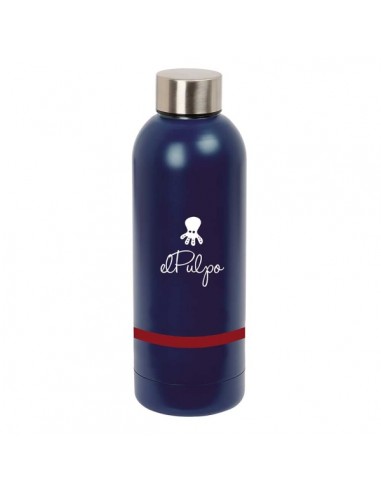 Safta el Pulpo Botella Termo de 500ml - Acero Inoxidable - 70x225mm - Color Azul Marino