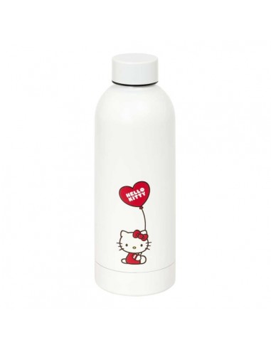 Safta Hello Kitty Botella Termo de 500ml - Acero Inoxidable - 70x225mm - Color Blanco