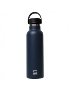 Safta Botella Termo de 600ml - Acero Inoxidable - Asa Superior - Color Negro