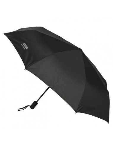Safta Business Paraguas Automatico de 102cm - 8 Paneles - Asa Engomada - Punta de PVC - Poliester - Nervios de Acero de 8mm -
