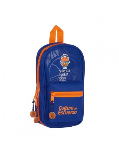 Safta Valencia Basket Plumier Mochila - 33 Piezas - Goma - Lapiz - Tijeras - Sacapuntas - Boligrafos - Fluorescentes - Regla