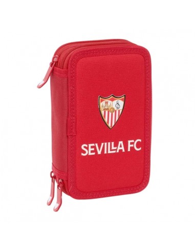 Safta Sevilla FC Plumier de 3 Pisos - 37 Piezas - 1.3L - Goma - Lapiz - Boligrafos - Sacapuntas - Reglas - 16 Colores - 14