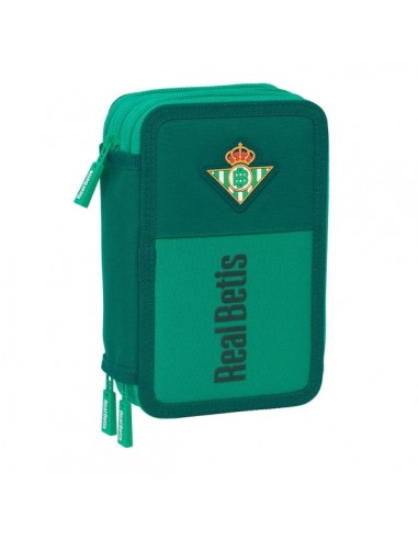 Safta Real Betis Balompie Plumier de 3 Pisos - 37 Piezas - 1.3L - Goma - Lapiz - Boligrafos - Sacapuntas - Reglas - 16