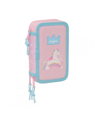 Safta Glowlab Kids Plumier de 3 Pisos - 37 Piezas - 1.3L - Goma - Lapiz - Boligrafos - Sacapuntas - Reglas - 16 Colores - 14