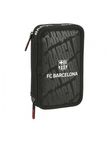 Safta F.C.Barcelona Plumier de 2 Pisos - 29 Piezas - 1L - Goma - Lapiz - Boligrafos - Sacapuntas - 10 Colores - 14