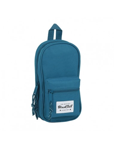 Safta Blackfit8 Egeo Plumier Mochila Vacio - 4 Compartimentos Internos - Cremallera Doble - Bolsillo Frontal - Asa Superior -