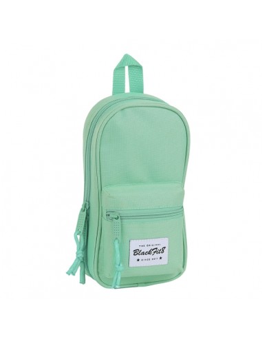 Safta Blackfit8 Plumier Mochila Vacio - 4 Compartimentos Internos - Cremallera Doble - Bolsillo Frontal - Asa Superior - 1.4L